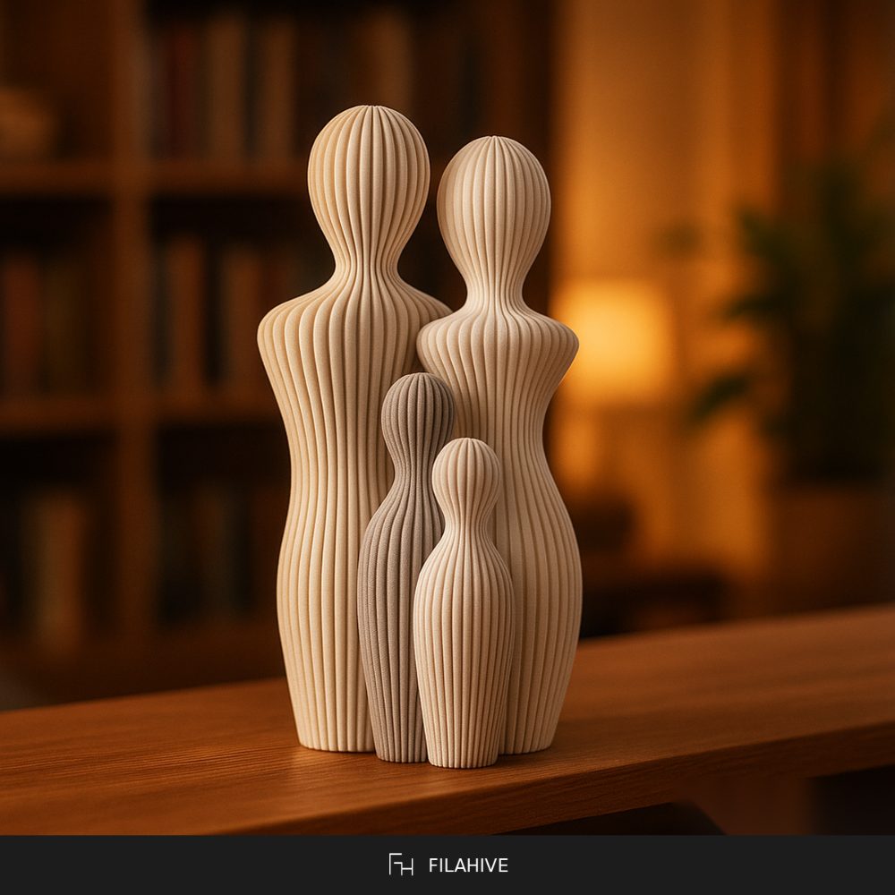 Modern Family Statue home decor piece from FilaHive