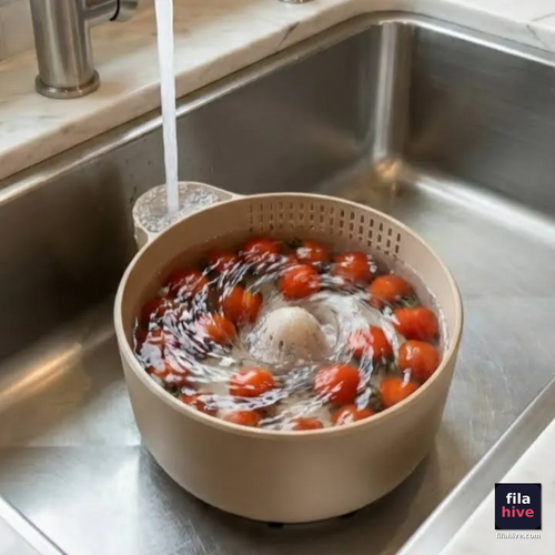 AquaVortex Vegetable & Berry Washer - vortex water action washing cherry tomatoes
