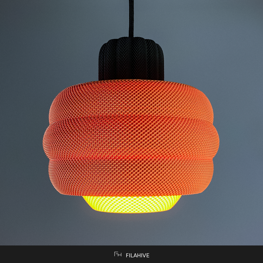 Spiral Pendant Lamp | Modern Hanging Ceiling Light | Living Room Statement Lamp