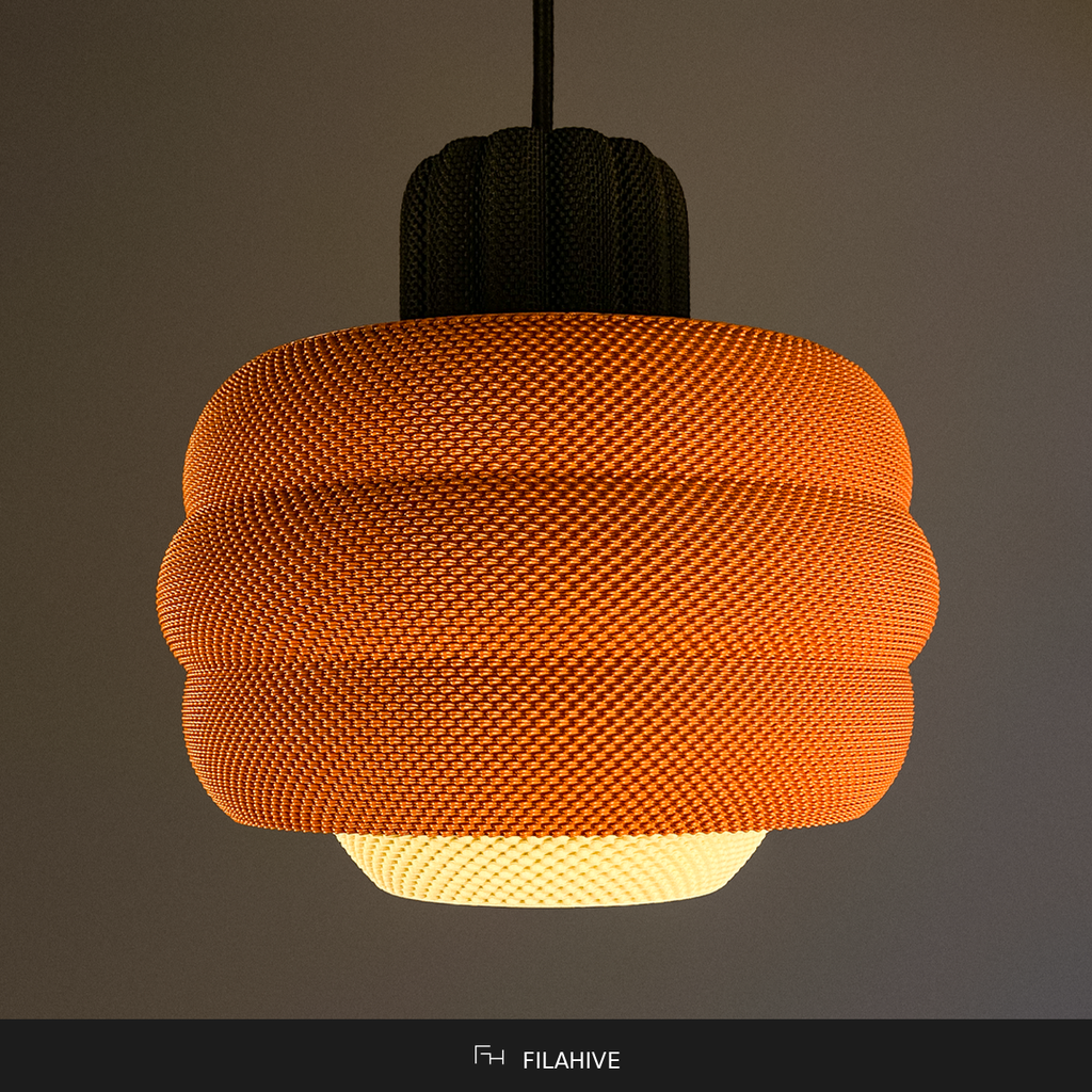 Spiral Pendant Lamp | Modern Hanging Ceiling Light | Living Room Statement Lamp