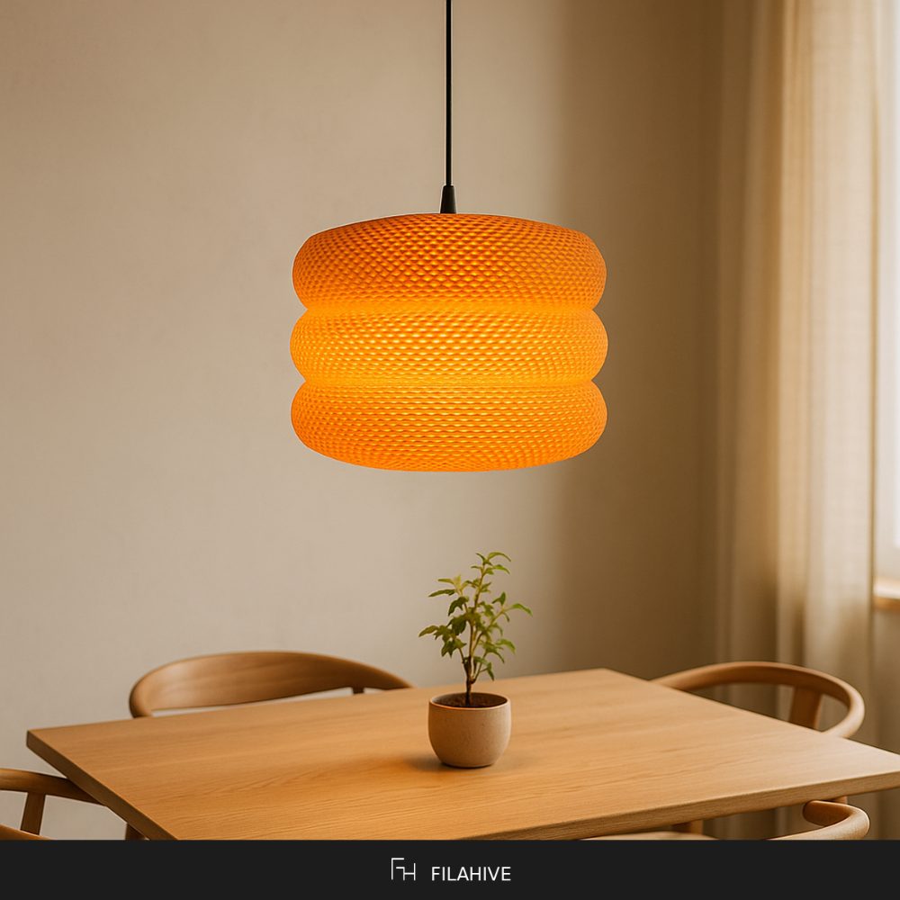 Architectural Pendant Lamp | Tiered Statement Ceiling Light | Modern Dining Room Decor