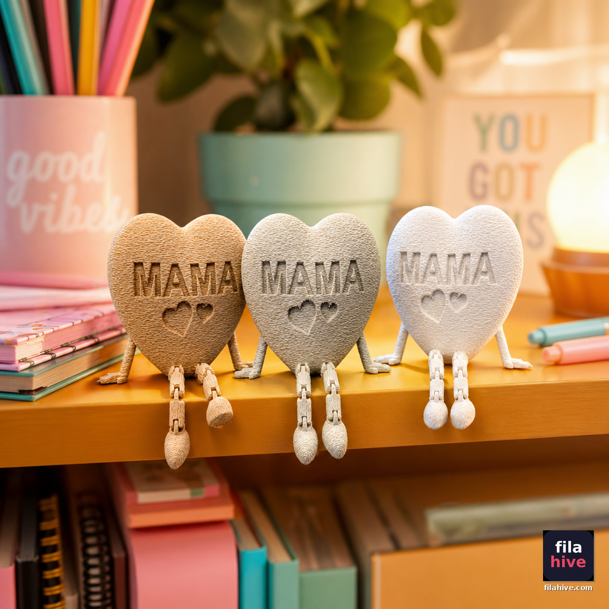 Articulated Heart Mama Figure