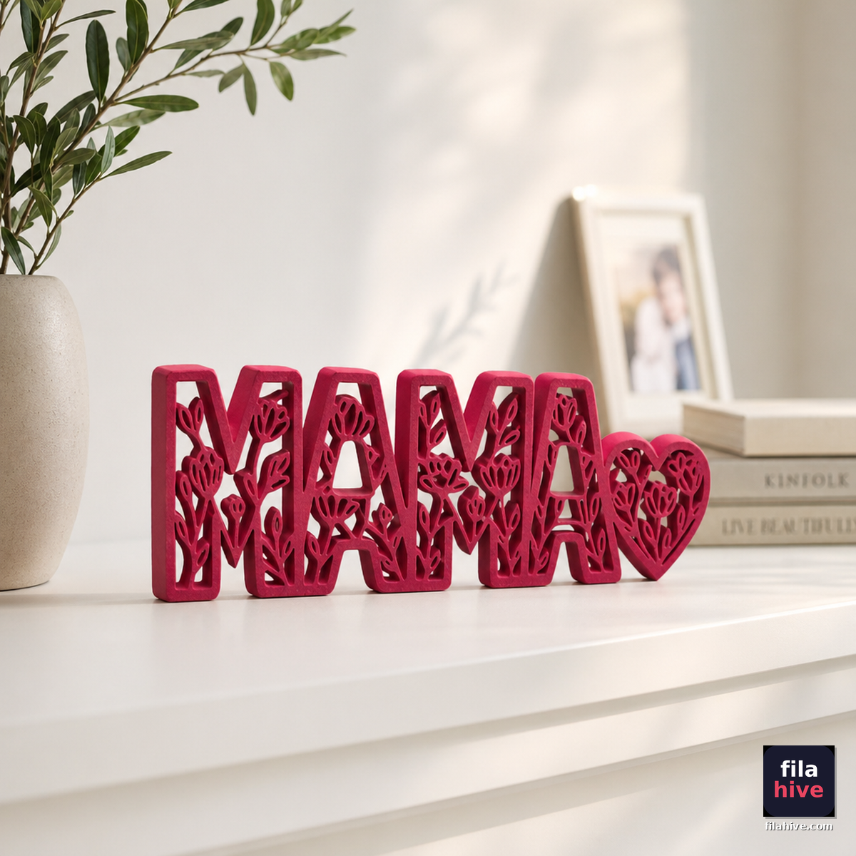 MAMA Floral Heart Display