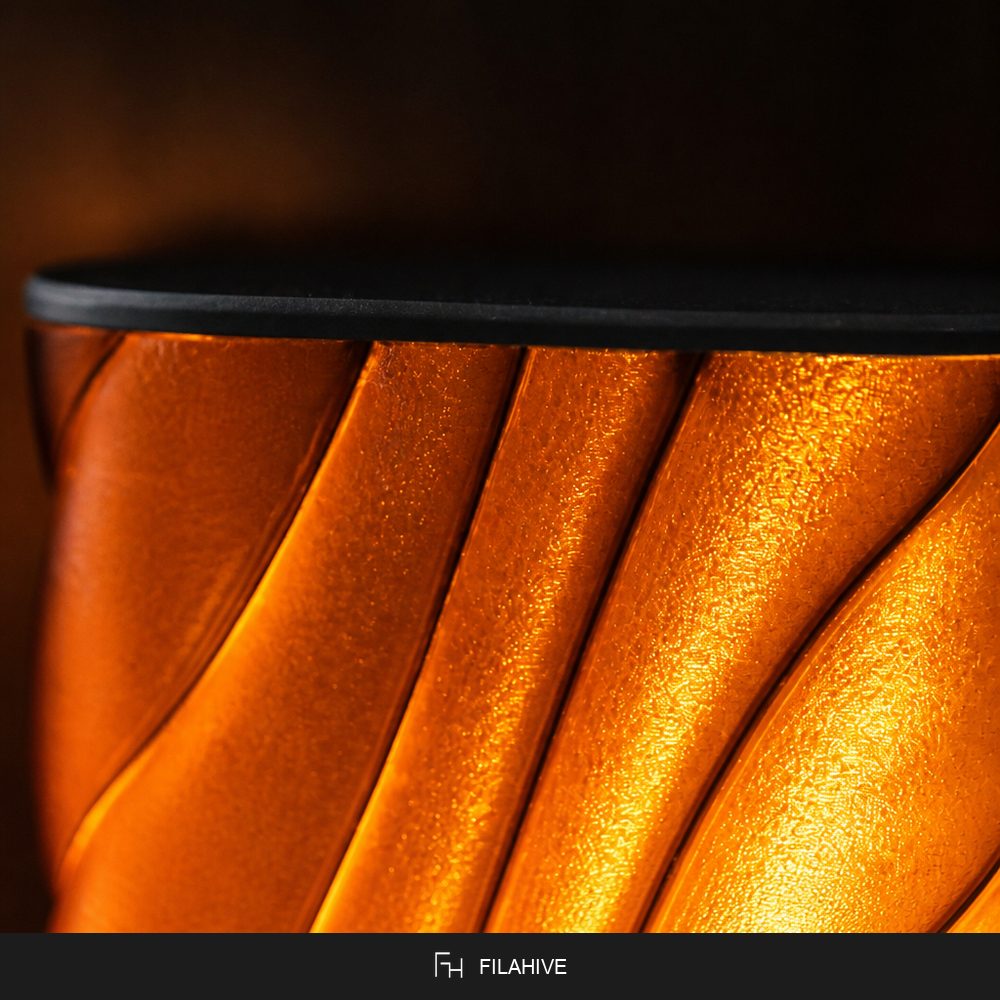 Box Wave Table Lamp detail - FilaHive
