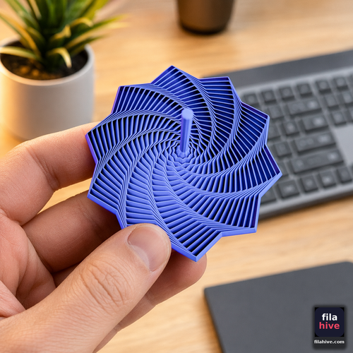 10 Star Fidget Spinner — Hypnotic Spiral Sensory Toy — FilaHive