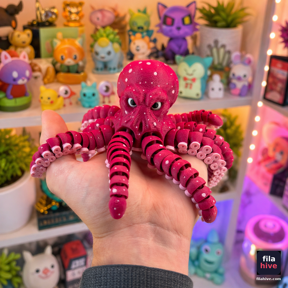 Articulated Octopus — Customizable Colors — FilaHive