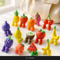 Articulated Fruit Keychains — Fun Fidget Accessory Set