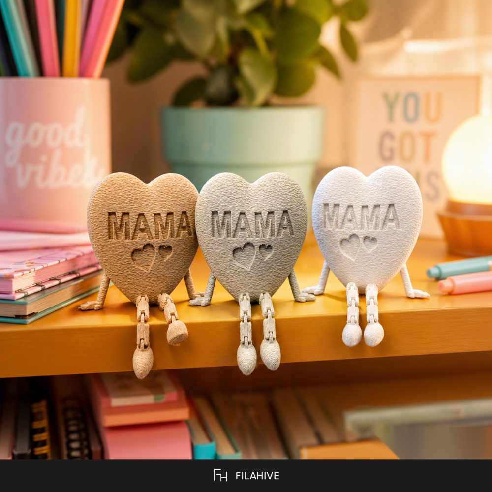 Articulated Heart Mama Figure