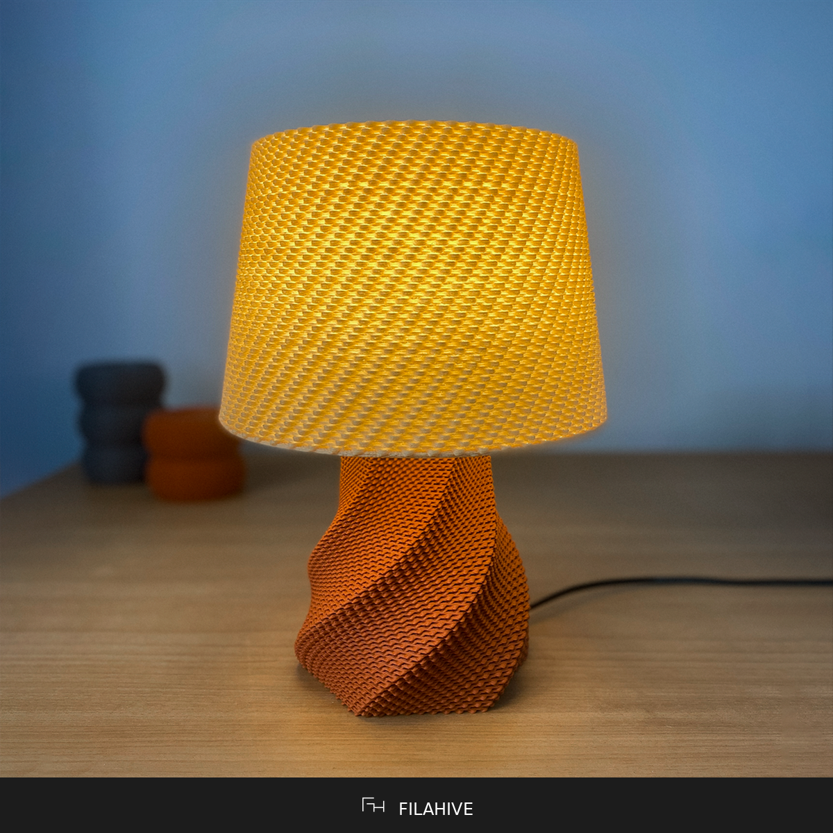 Julian Table Lamp — Solid RippleMesh