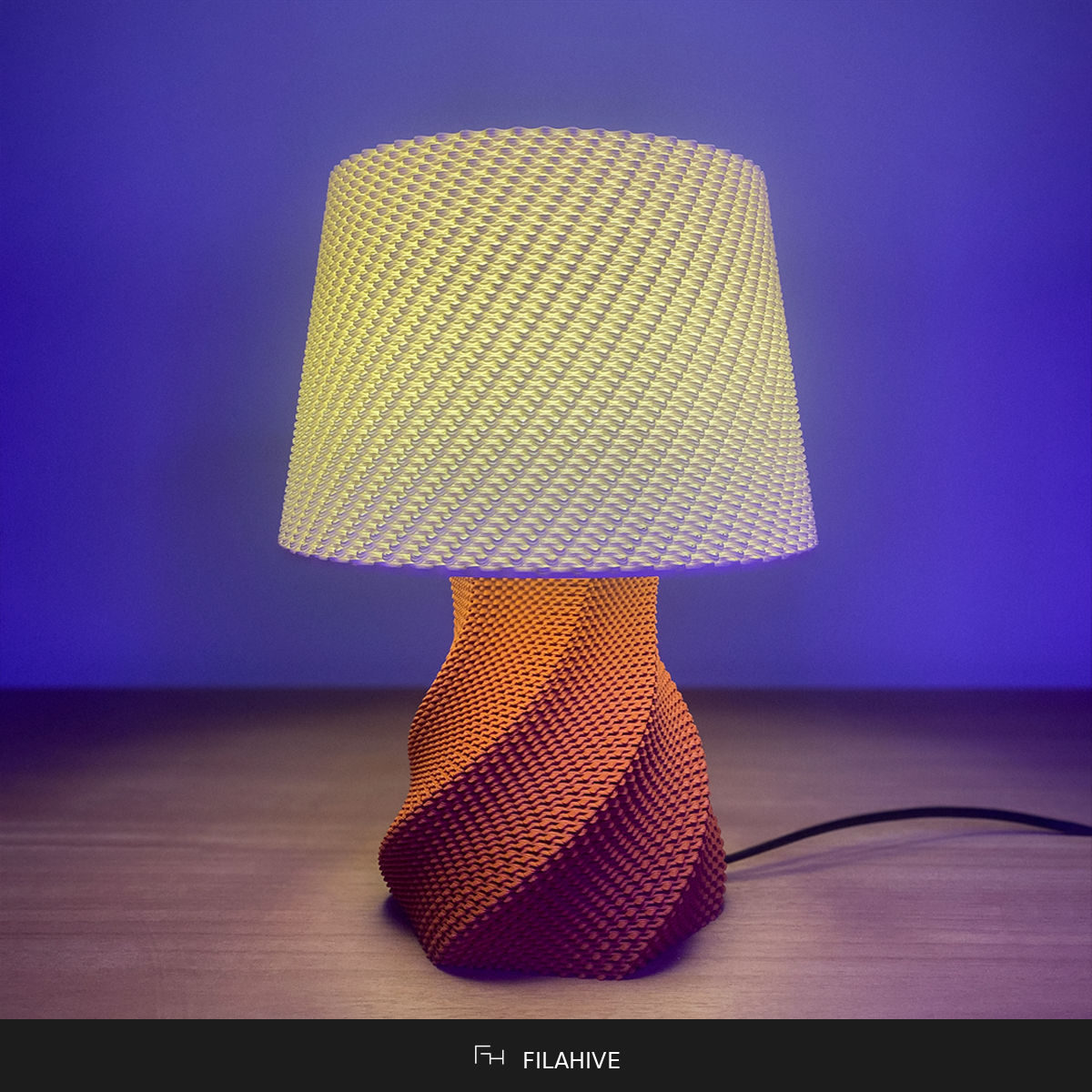 Julian Table Lamp — Solid RippleMesh
