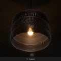 Black Pendant Lamp | Dark Moody Hanging Light | Gothic Minimalist Ceiling Lamp