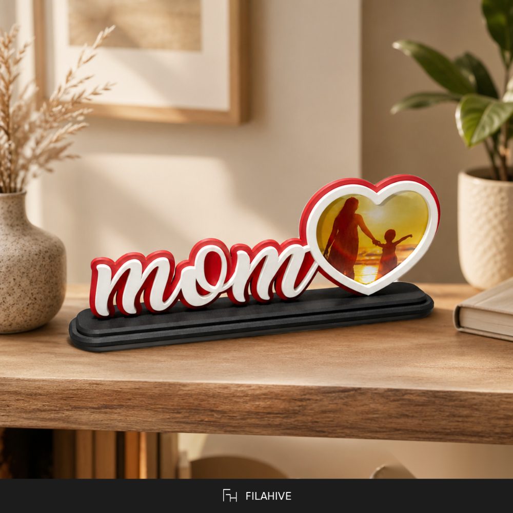 Mom Heart Photo Frame