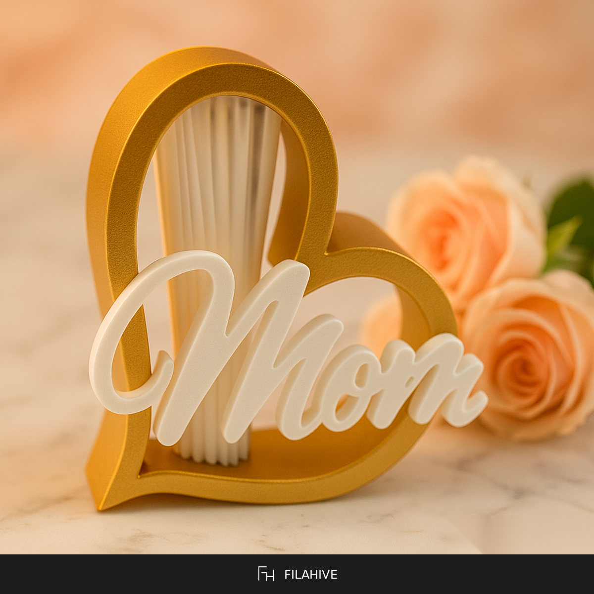 Mother heart ornament