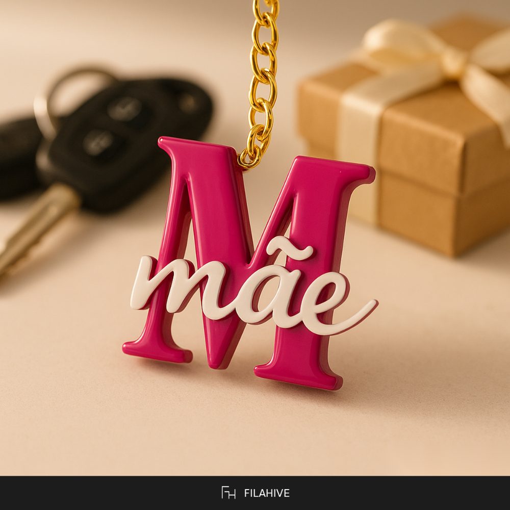Mom Name Keychain — Mother's Day Gift