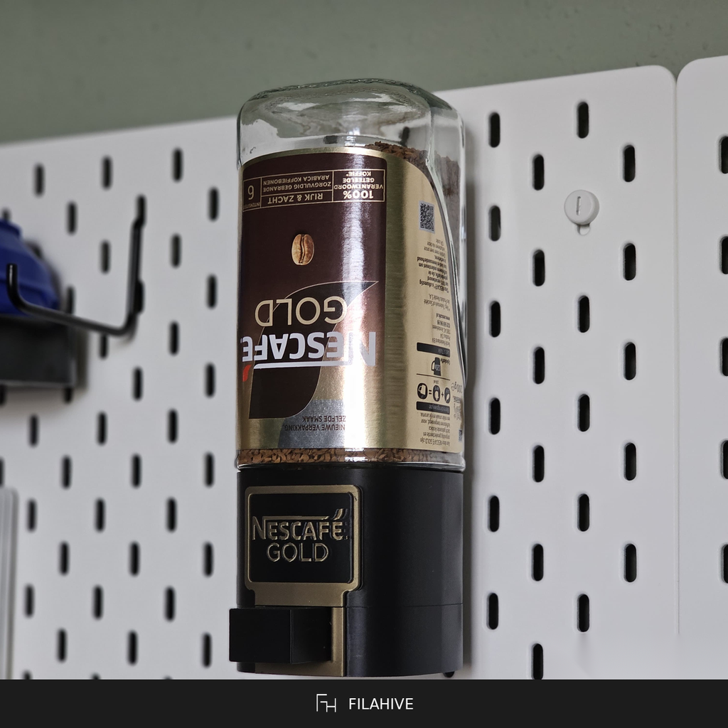 Coffee dispenser in use