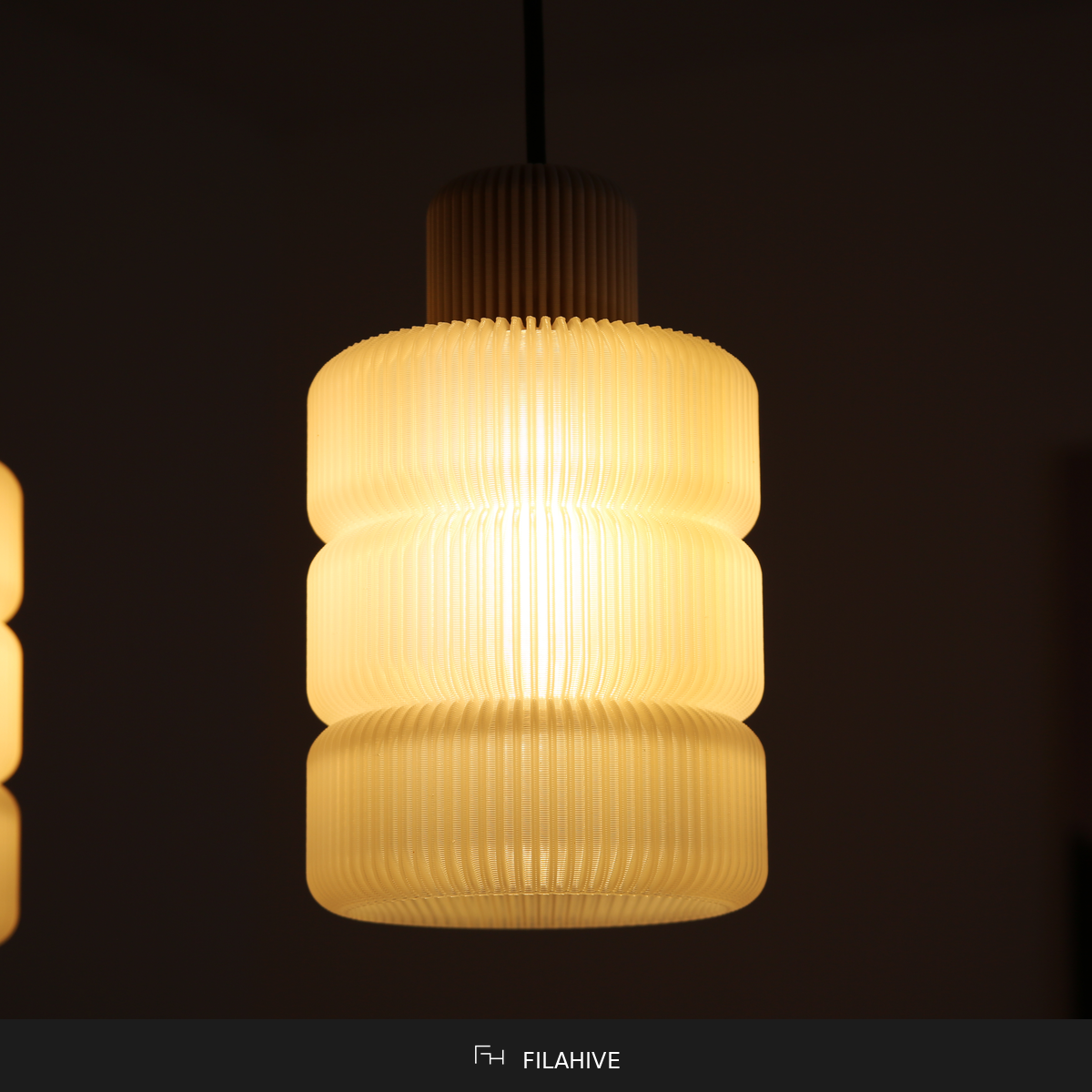 Ribbed Pendant Lamp