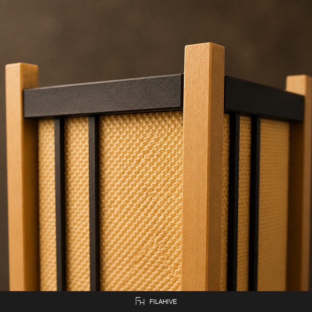 Shoji Lantern Table Lamp detail - FilaHive