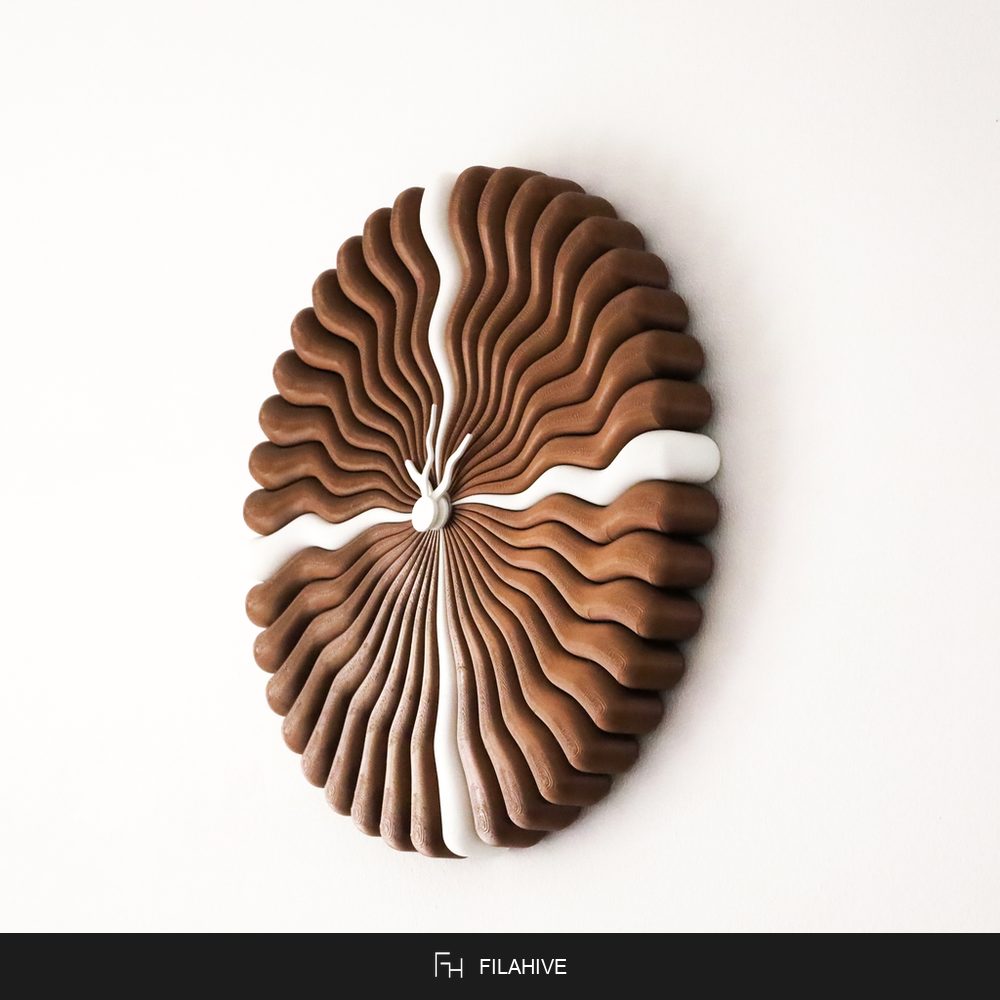Sun O'Clock Sunburst Wall Clock in use - FilaHive