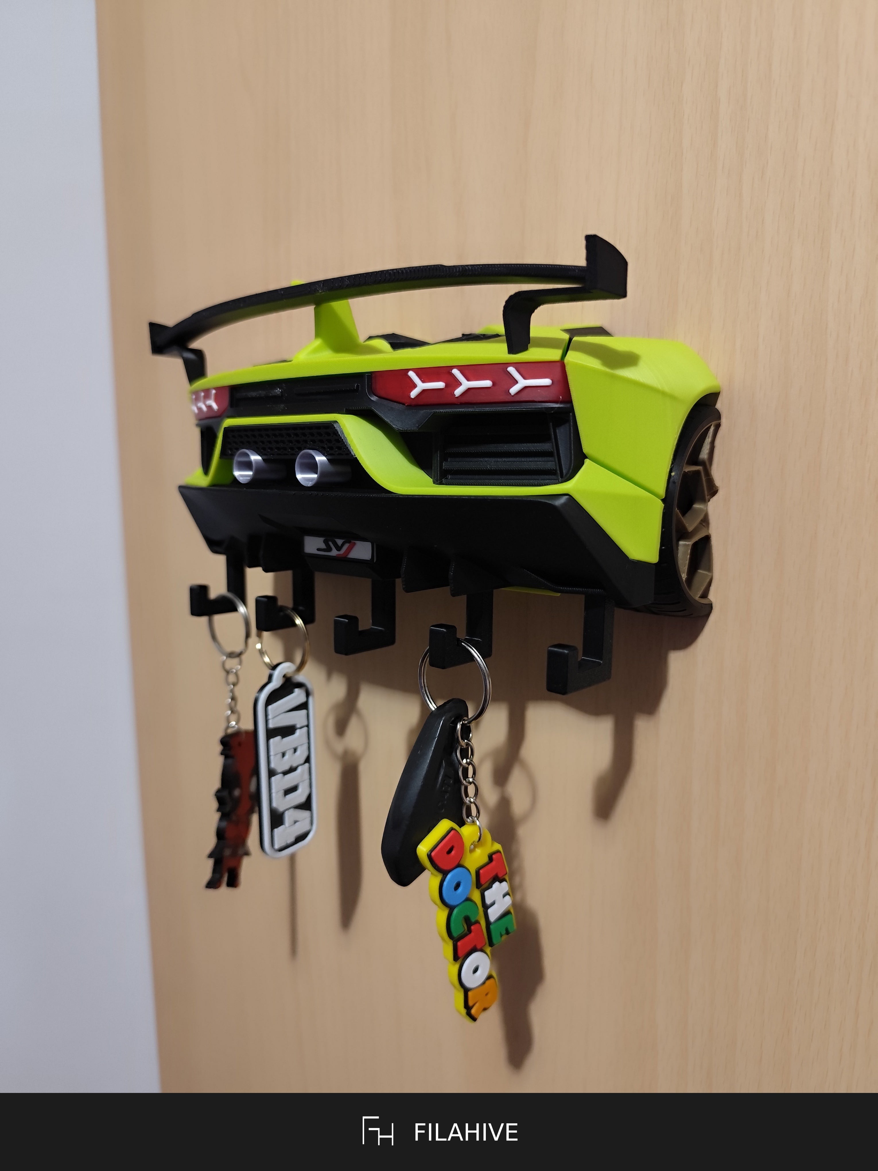 Lamborghini SVJ key holder detail